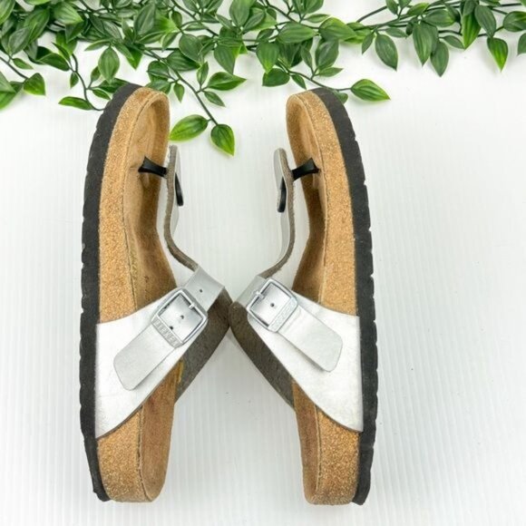 Birkenstock Gizeh Sandals Silver size 7 - Picture 7 of 16